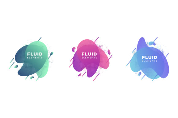 Bubble Fluid Element Banner Halftone: A Trendy Design Solution for Modern Creatives