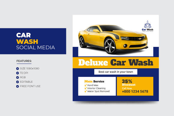 Car Wash Social Media Post Banner Design: A Strategic Tool for Business Growth