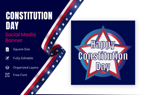 Constitution Day in United States Banner