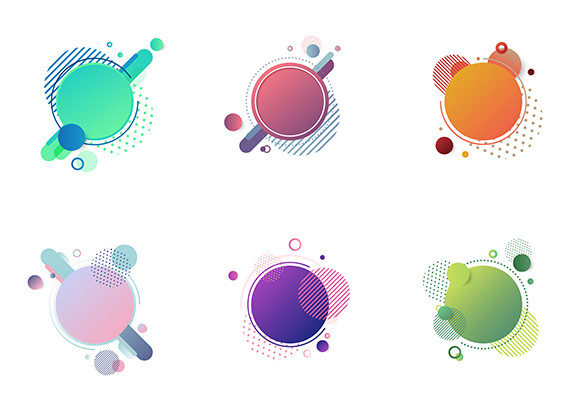Set Circles Geometric Badge Elements: A Versatile Tool for Modern Designers