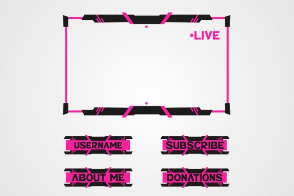 Twitch Stream Overlay Stylish
